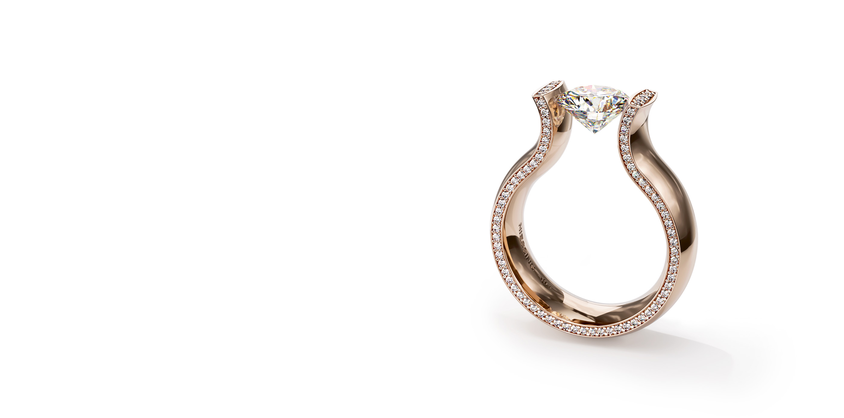 ニーシング　リング 0.51カラット Niessing Vivida Z リング | 4 | 4 | Au 750 | Fine Rose